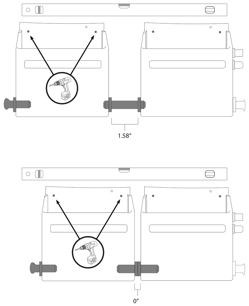 Diagram of mounting the second tank