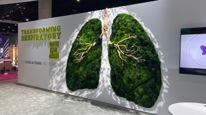 Moss Lungs in exhibit hall