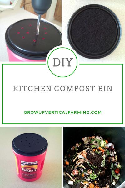 Growup Vertical Farming | DIY Kitchen Compost Bin